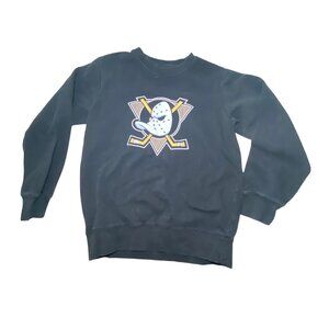 Disney Mighty Ducks Black Crewneck Sweatshirt Size M